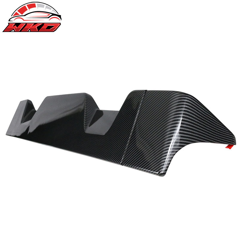 Fits 13-18 Ram 1500 All Cab & Bed Size IKON Carbon Fiber Print ABS Roof Spoiler