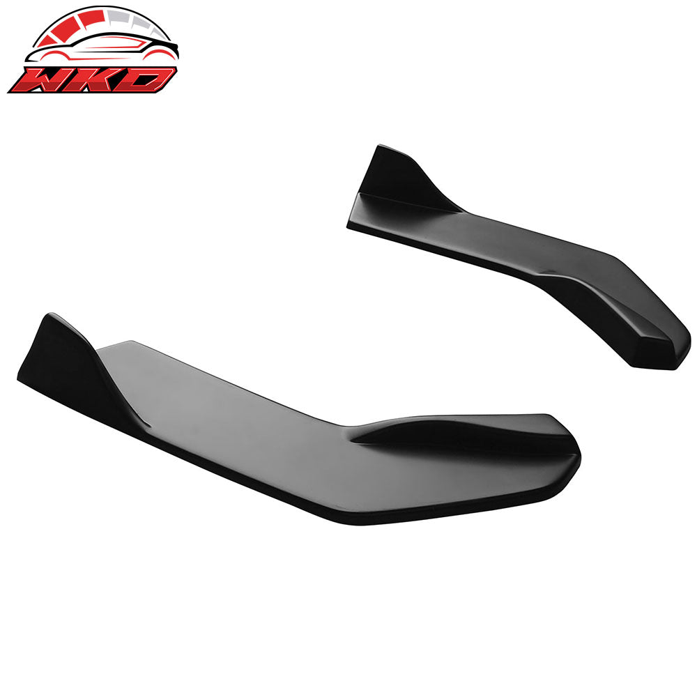 Fits 22-26 Toyota GR86/Subaru BRZ IKON Style Rear Bumper Aprons Matte Black ABS
