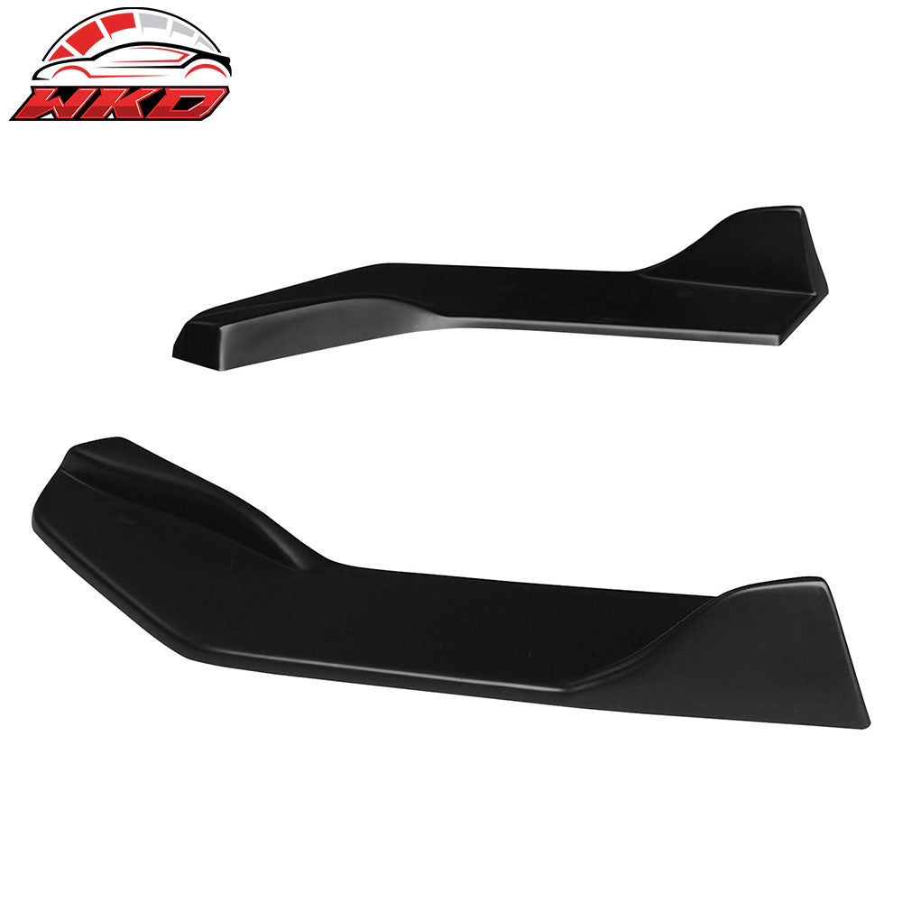 Fits 22-26 Toyota GR86/Subaru BRZ IKON Style Rear Bumper Aprons Matte Black ABS