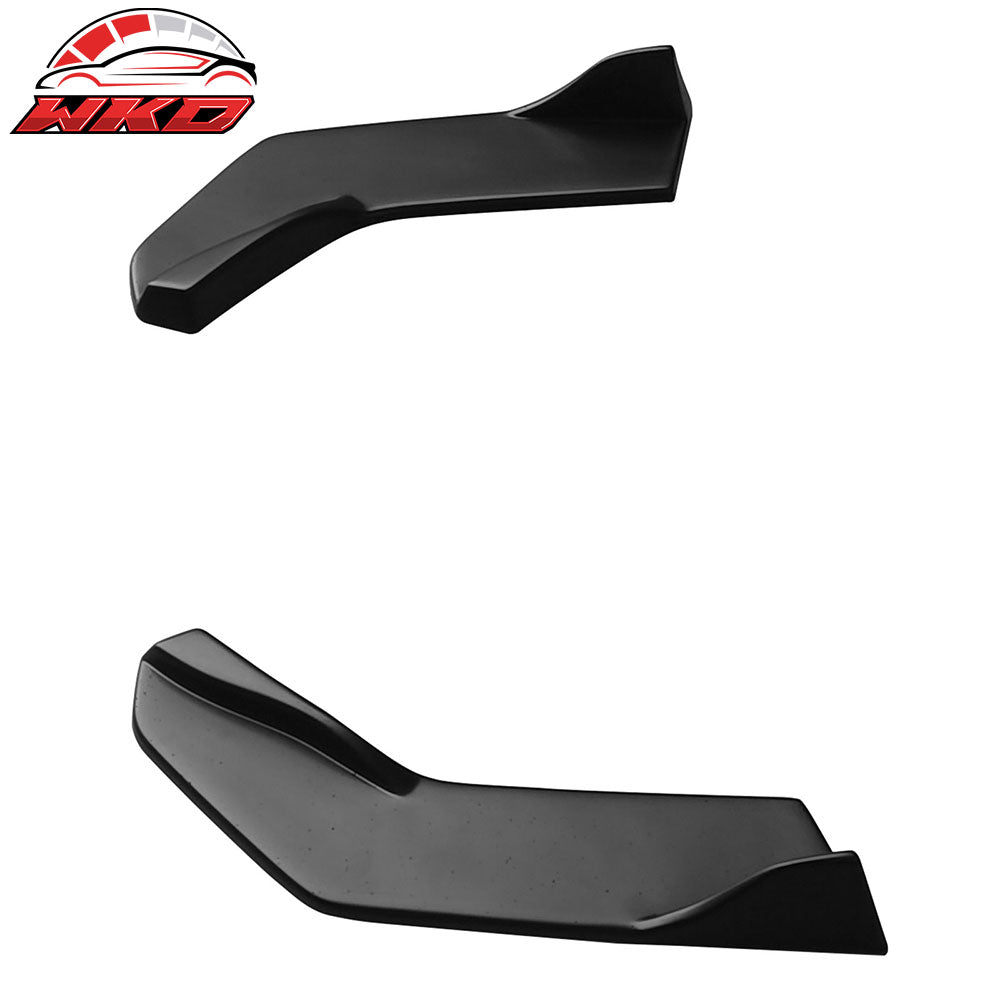 Fits 22-26 Toyota GR86/Subaru BRZ IKON Style Rear Bumper Aprons Matte Black ABS