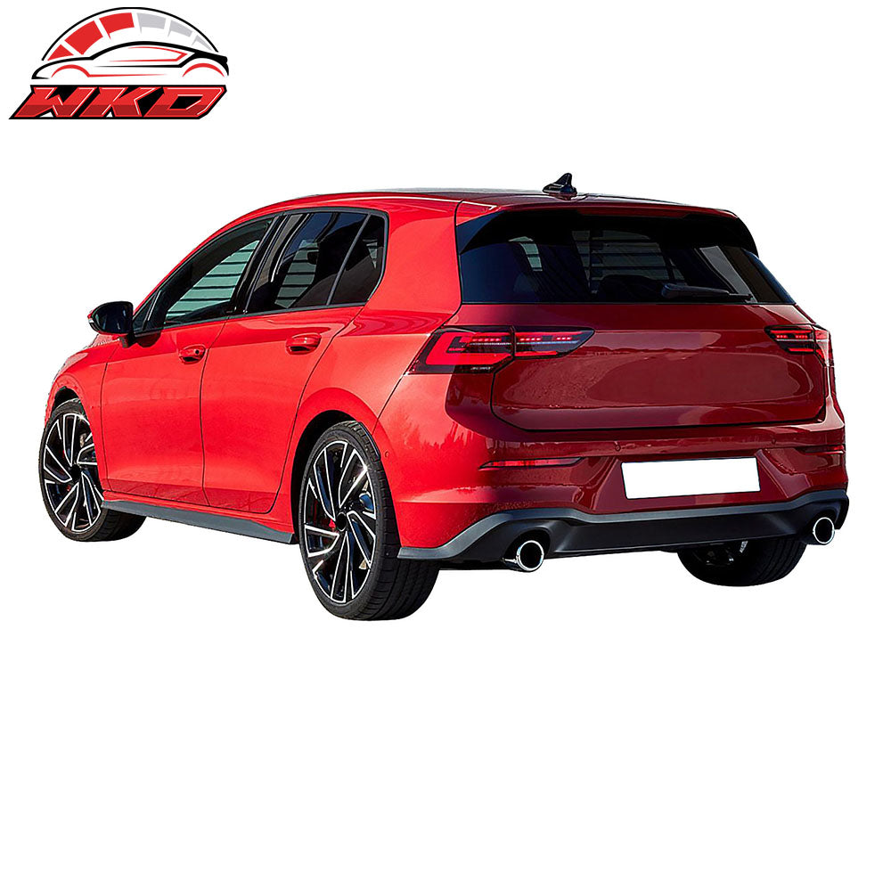 For 22-24 Volkswagen Golf MK8 GTI Style Rear Bumper Cover Conversion w/ Diffuser