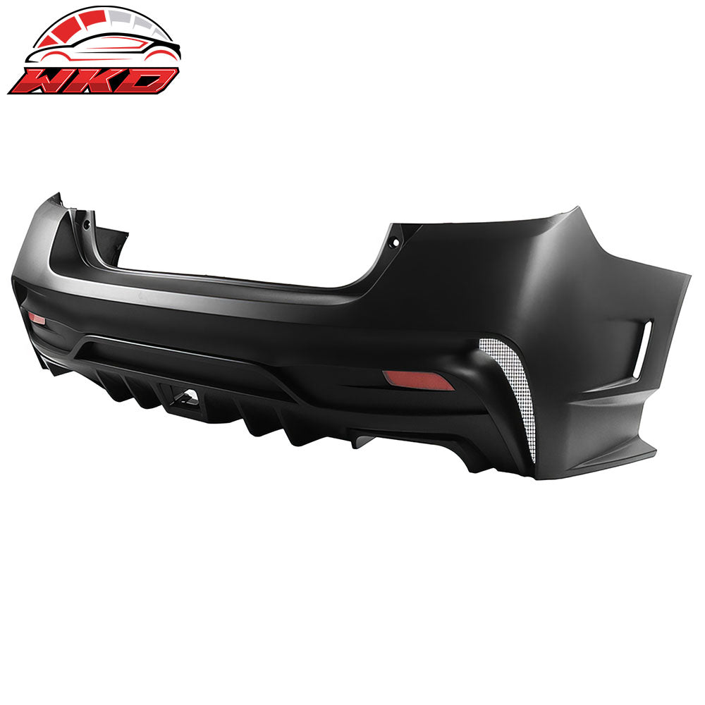 Fits 15-21 Subaru WRX STI Rear Bumper Cover Varis Style Conversion Replacement