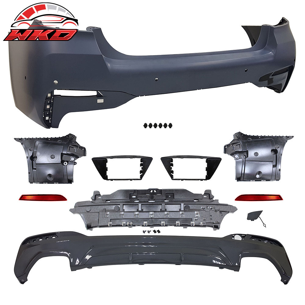 Fits 21-23 BMW G30 530i 540i M-Tech Style M Sport Rear Bumper Cover Conversion