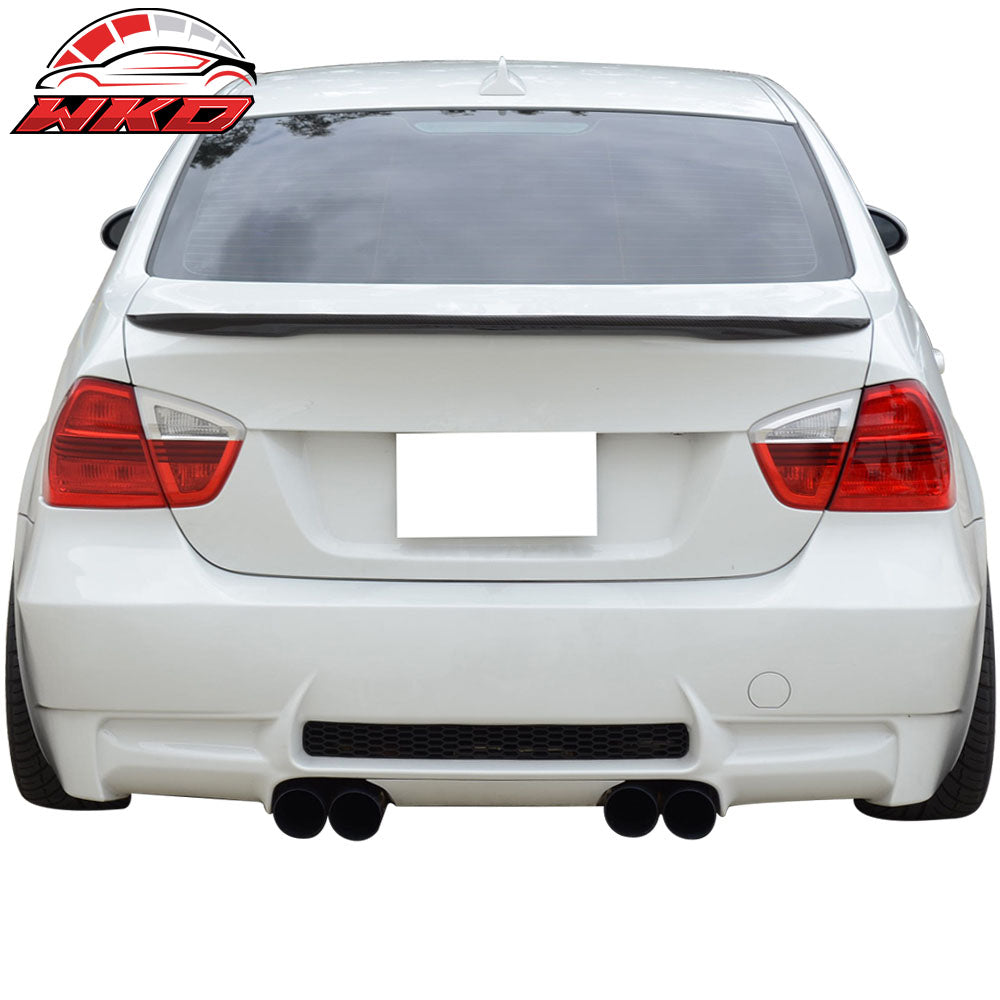 Fits 06-11 E90 3-Series M3 Rear Bumper Cover Diffuser Dual Twin Muffler Outlets