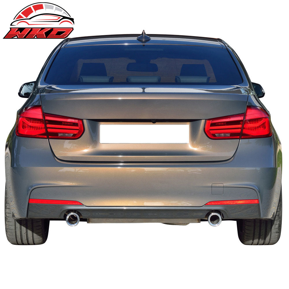Fits 12-18 BMW F30 3-Series MT M Sport Sedan Rear Bumper Cover Lip Diffuser
