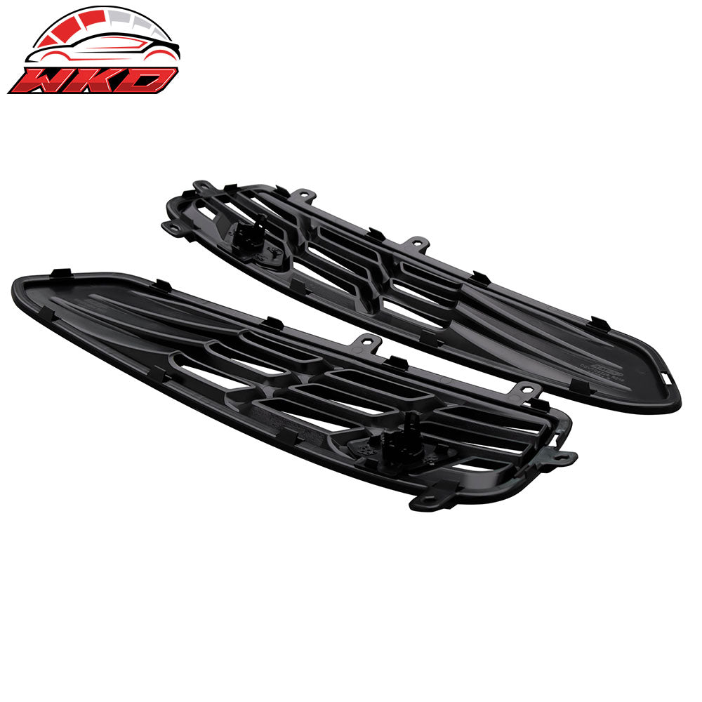 Fits 23-25 Chevy Corvette C8 Z06 ZR1 OE Style Rear Bumper Mesh Grille ABS Black