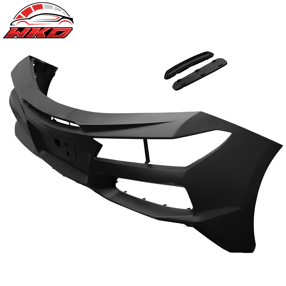 Fits 20-25 Chevy Corvette C8 Z06 PP Rear Bumper Cover Replacement W/ ABS Grilles