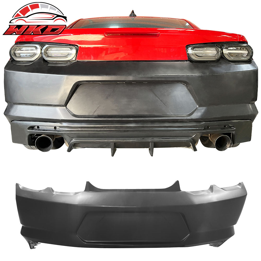 Fits 16-18 Chevy Camaro 19 ZL1 Style Rear Bumper Cover Conversion Replacement PP