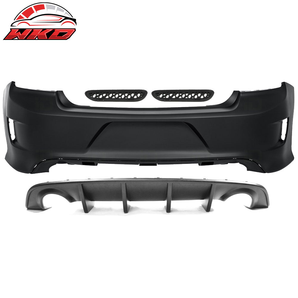 2015-23 Dodge Charger V1 Style Rear Bumper Cover + Matte Black Diffuser PP | Wholesale