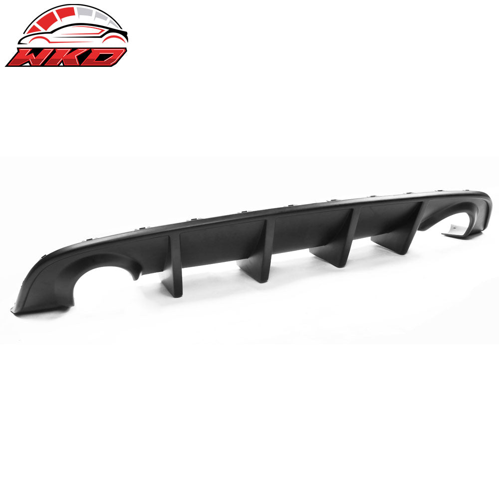 Fits 15-23 Dodge Charger V1 Style Rear Bumper Cover + Matte Black Diffuser PP