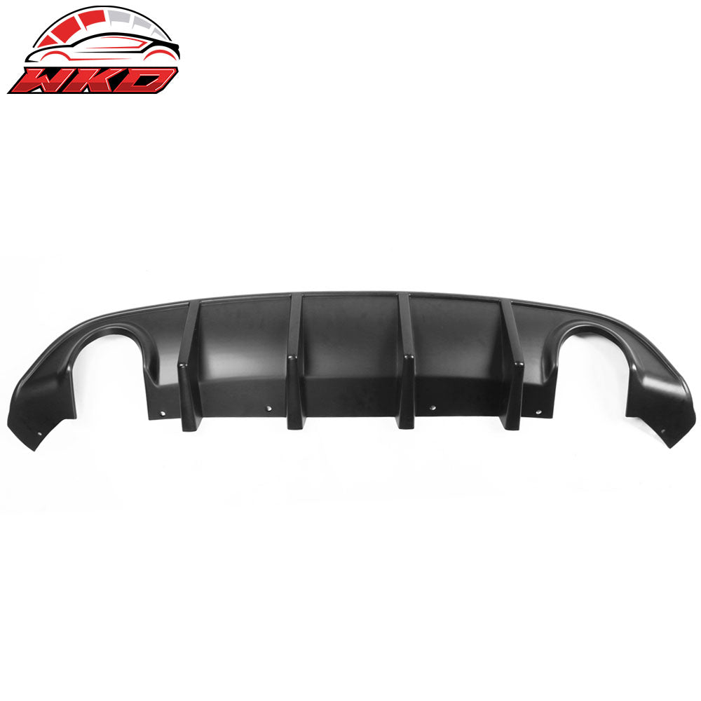 Fits 15-23 Dodge Charger V1 Style Rear Bumper Cover + Matte Black Diffuser PP