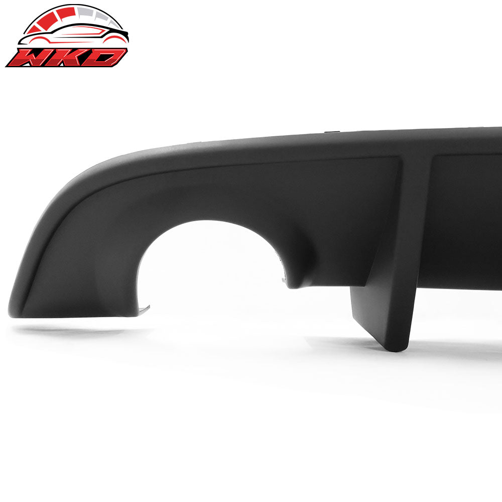 Fits 15-23 Dodge Charger V1 Style Rear Bumper Cover + Matte Black Diffuser PP