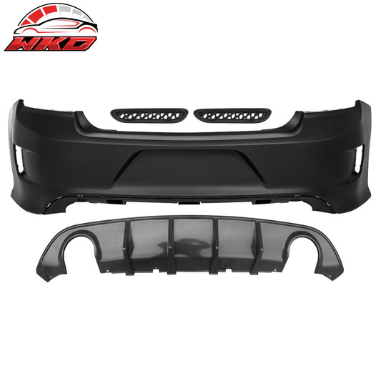 2015-23 Dodge Charger Rear Bumper Cover + V3 Style Rear Bumper Diffuser PP | Wholesale