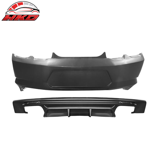 2019-24 Chevy Camaro OE Style Replacement Rear Bumper Cover w/ Matte Diffuser | Wholesale