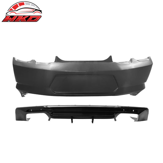 2019-24 Chevy Camaro OE Style Replacement Rear Bumper Cover w/ Gloss Diffuser | Wholesale