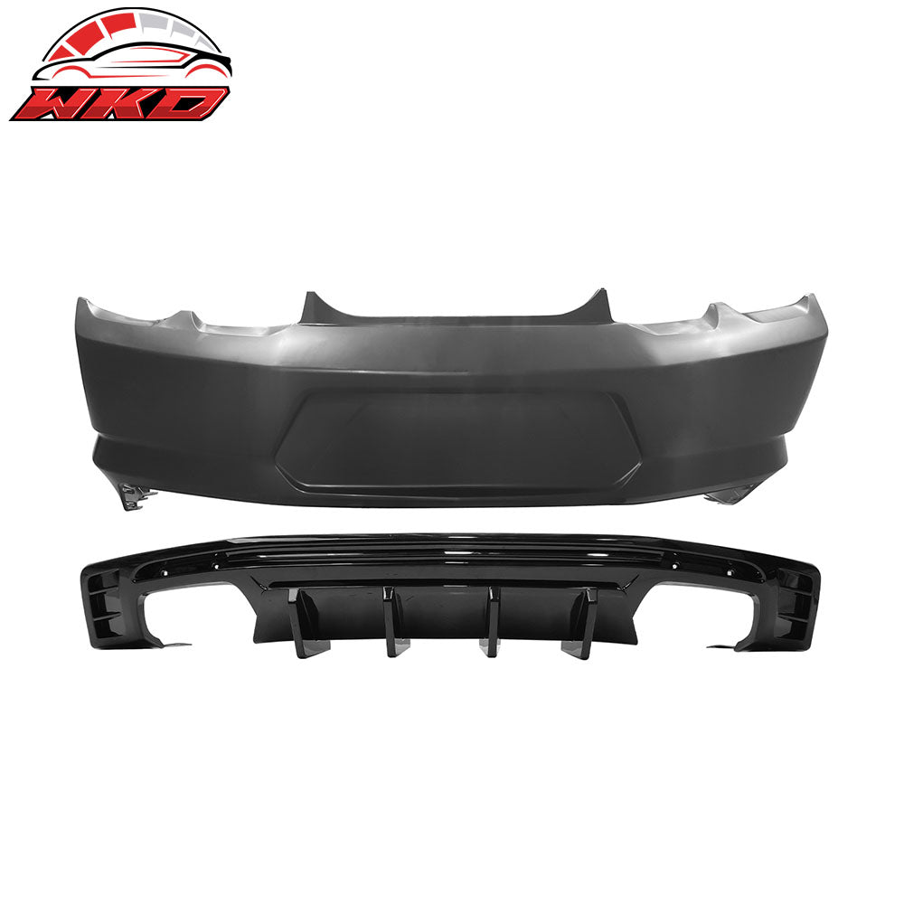 2019-24 Camaro OE Style Replacement Rear Bumper Cover w/ IKON Gloss Diffuser | Wholesale