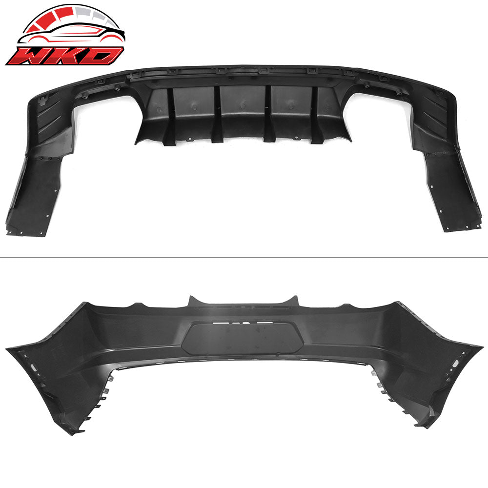 Fits 19-24 Camaro OE Style Replacement Rear Bumper Cover w/ IKON Gloss Diffuser