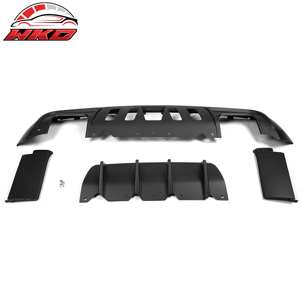 Wholesale 08-14 Dodge Challenger 2015+ SRT Hellcat Style Rear Bumper Cover V1 Diffuser