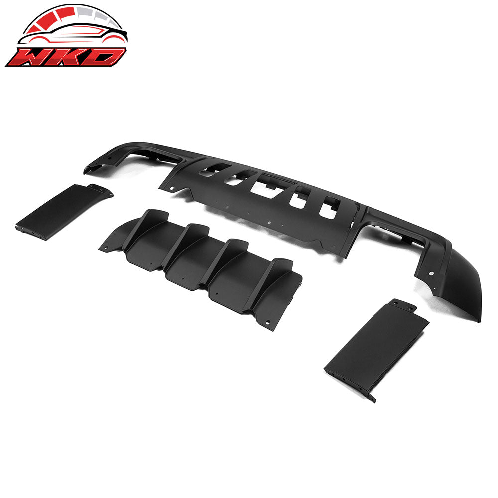 Wholesale 08-14 Dodge Challenger 2015+ SRT Hellcat Style Rear Bumper Cover V2 Diffuser