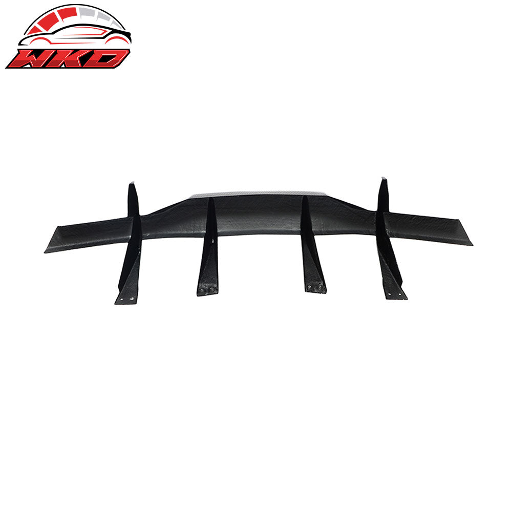 Fits 20-25 Chevy Corvette C8 Stingray Rear Bumper Diffuser Fin Lip Carbon Fiber
