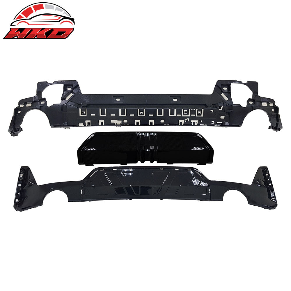 23-26 BMW G20 3-Series LCI 330i M-P Style Rear Bumper Diffuser Gloss Black | Wholesale
