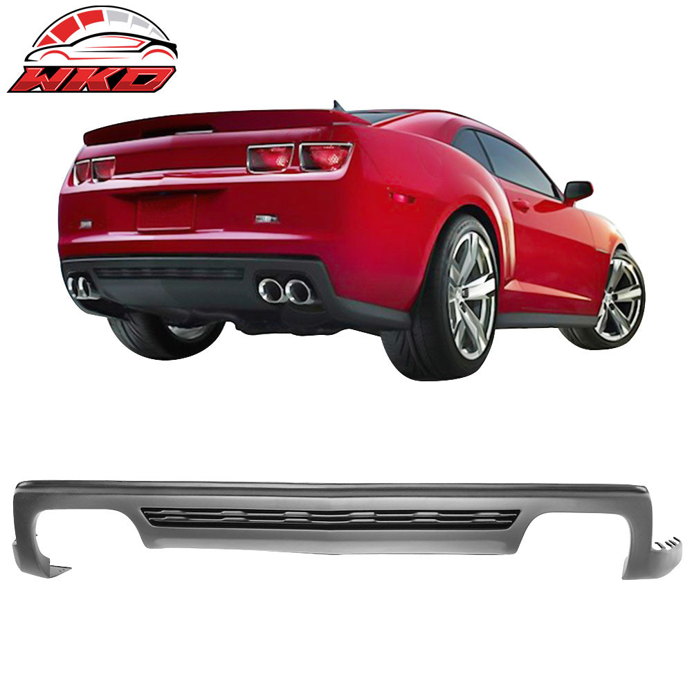 Fit 10-13 Chevy Camaro ZL1 Style Rear Bumper Diffuser Lip Lower Cover Valance