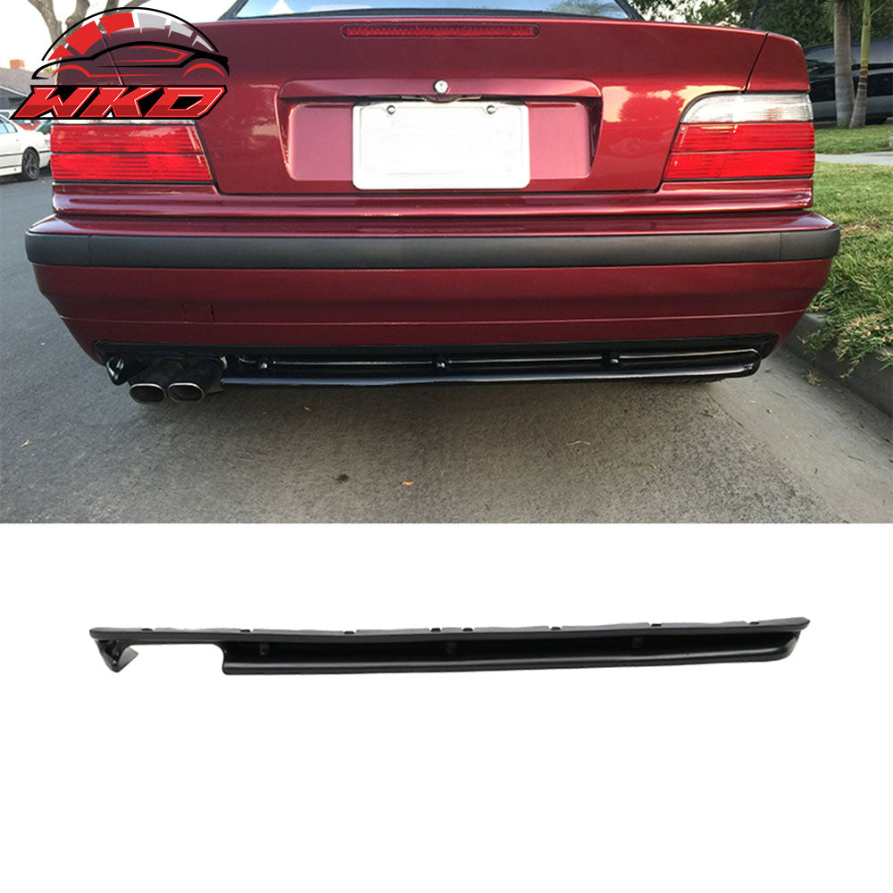 Fits 92-99 BMW E36 3-Series M-Tech Rear Bumper Diffuser Lip M3 Style Valance Kit
