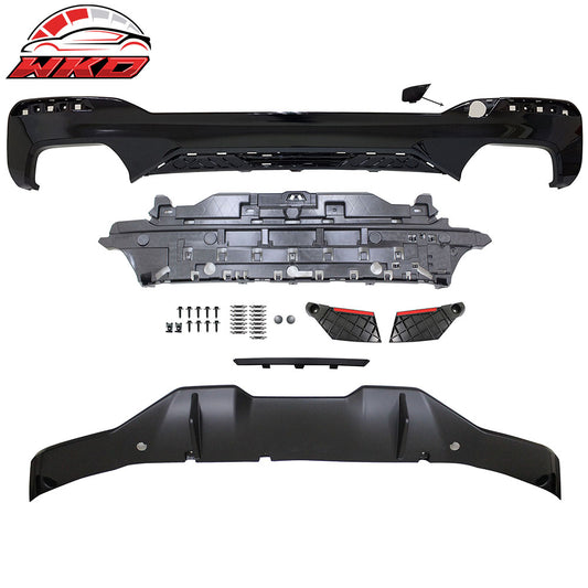 21-23 BMW G30 G31 LCI 5-Series M550i MP Style Type 2 Rear Bumper Diffuser | Wholesale