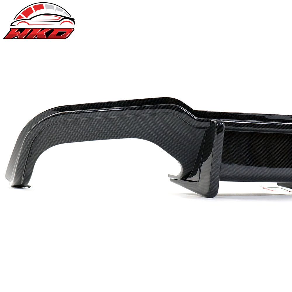 Fits 18-22 Honda Accord Sport LED Rear Bumper Lip Diffuser Carbon Fiber Print