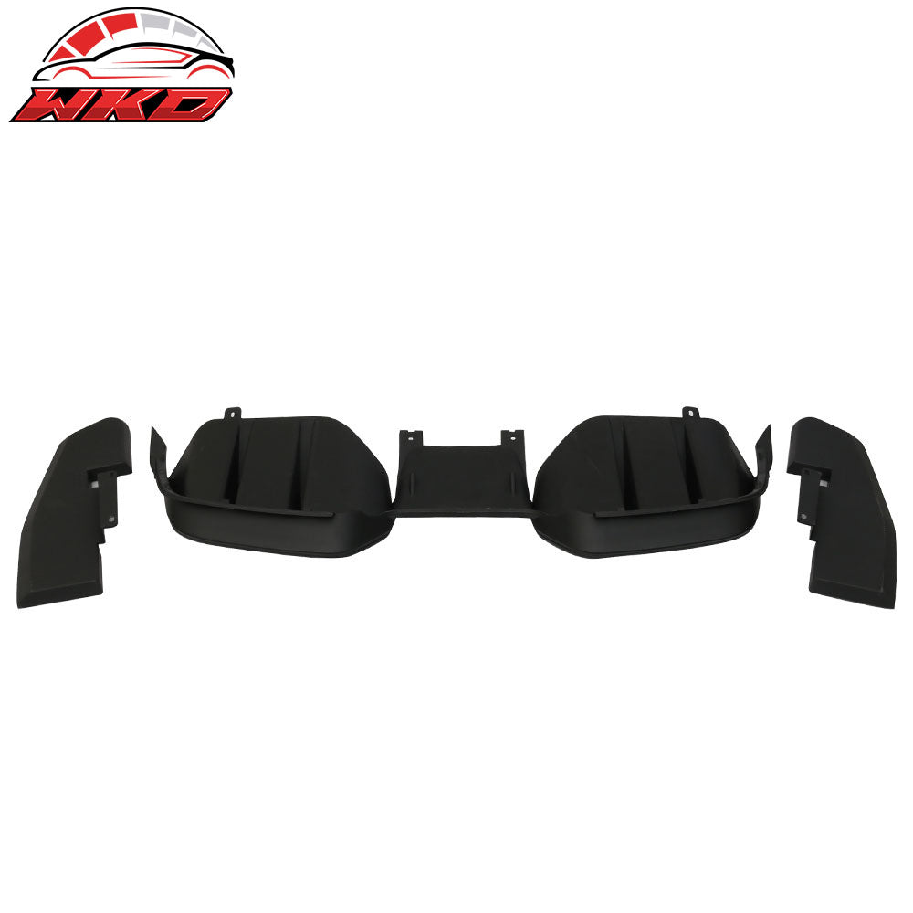 Fit 15-17 Ford Mustang Premium R Style Rear Bumper Lip Diffuser Side Valance 3PC