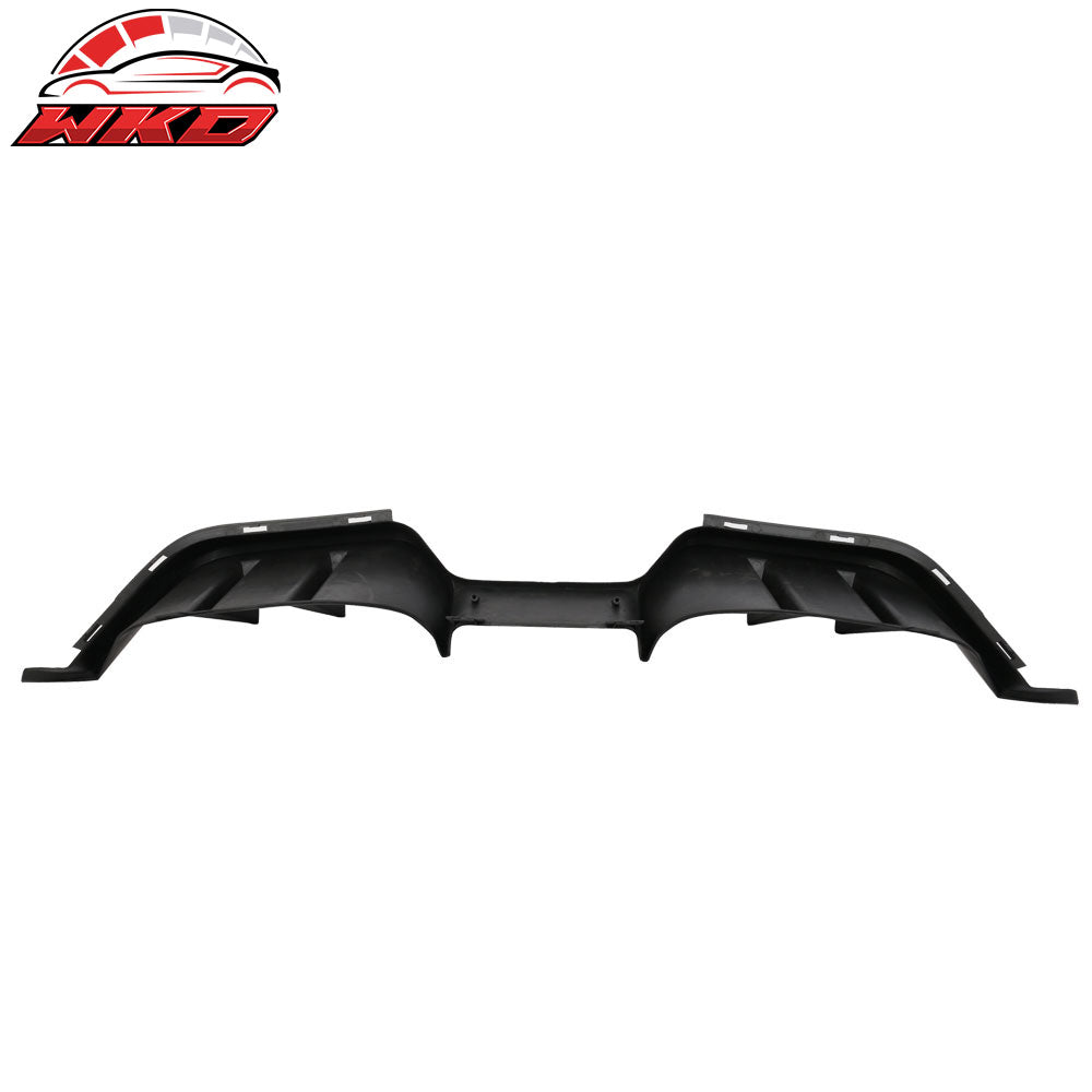Fit 15-17 Ford Mustang Premium R Style Rear Bumper Lip Diffuser Side Valance 3PC
