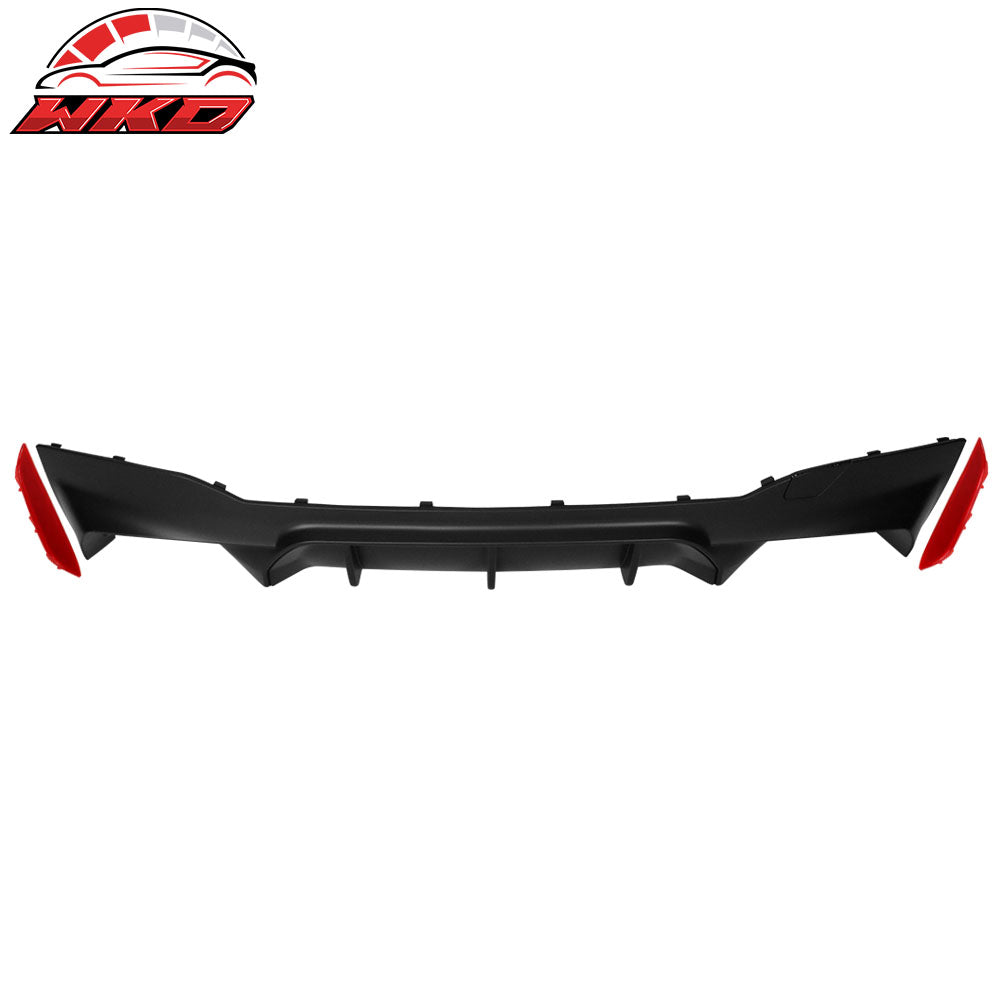 Fits 17-20 BMW 5 Series G30 M5 Style Rear Bumper Lip Diffuser Quad Outlets