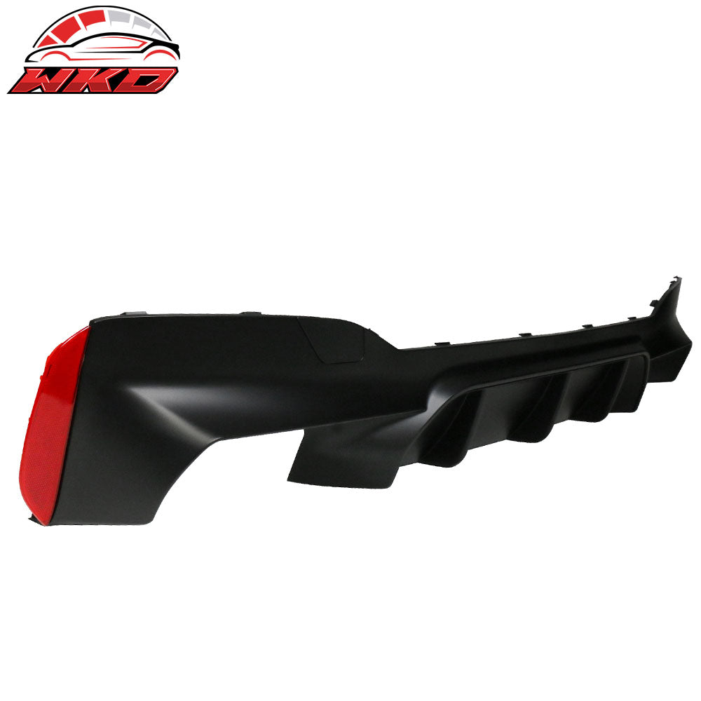 Fits 17-20 BMW 5 Series G30 M5 Style Rear Bumper Lip Diffuser Quad Outlets