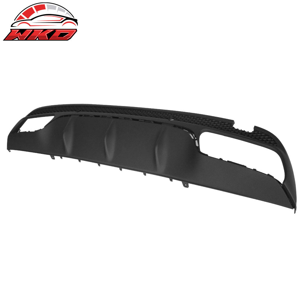 Fits 15-18 Benz W205 C Class AMG Style Rear Bumper Lip Diffuser W/Tip PP