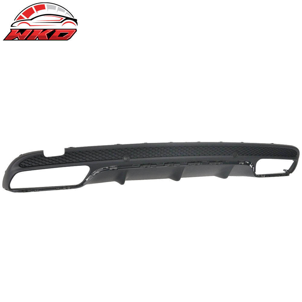 Fits 15-18 Benz W205 C Class AMG Style Rear Bumper Lip Diffuser W/Tip PP