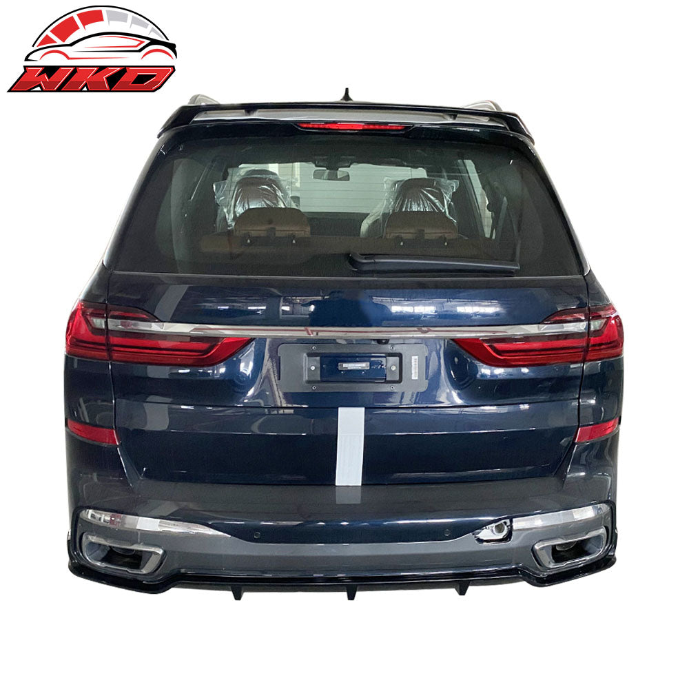 Fits 19-23 BMW G07 X7 M Sport 3PCS Rear Bumper Lip Diffuser ABS