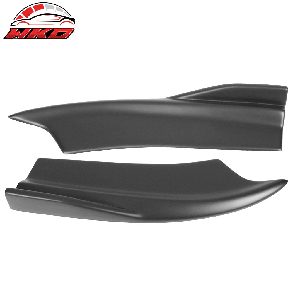 Fits 15-23 Dodge Charger SRT Matte Black Rear Bumper Lip Side Apron V2 Style PP