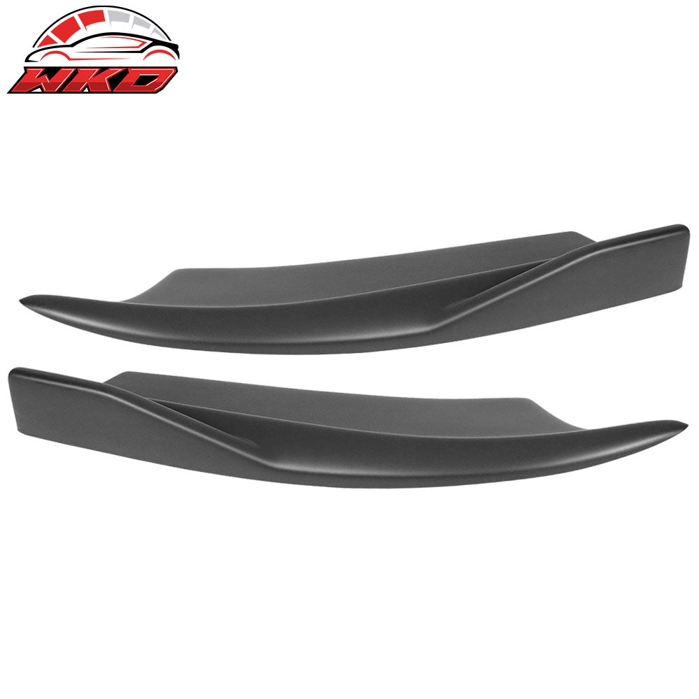 Fits 15-23 Dodge Charger SRT Matte Black Rear Bumper Lip Side Apron V2 Style PP