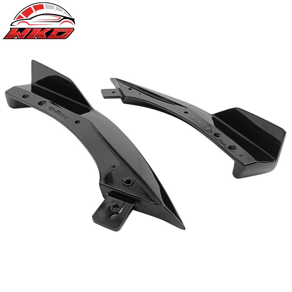 Fits 19-22 Toyota Corolla E210 T Style Rear Bumper Lip Aprons Painted #218 Black