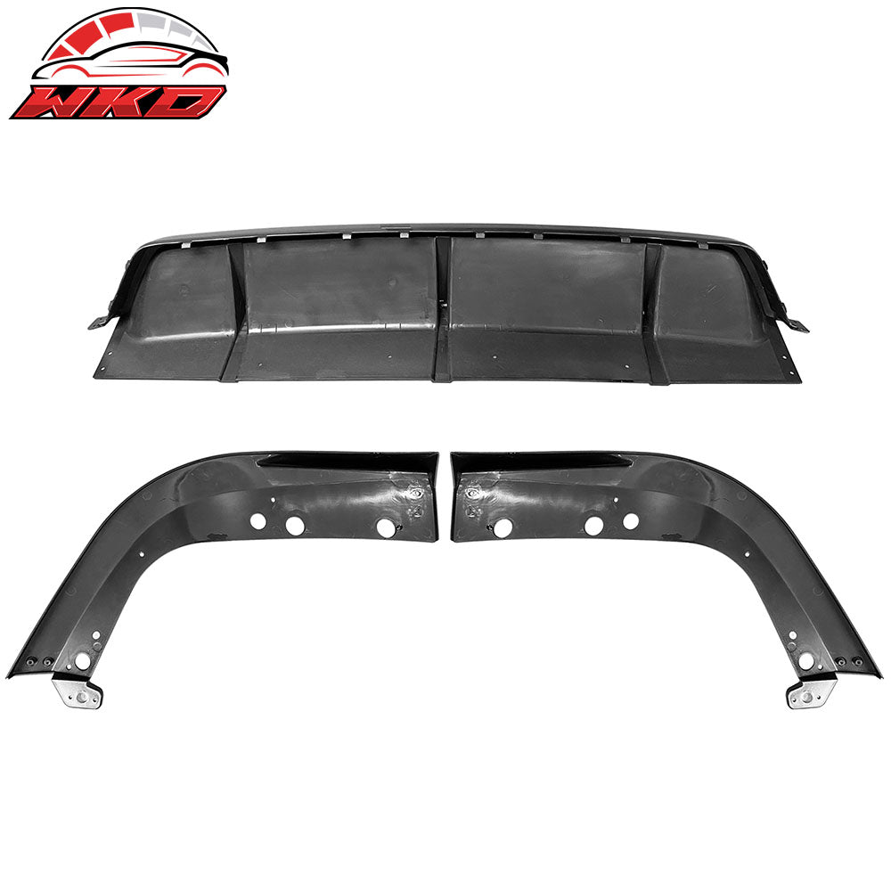 Fits 19-25 BMW G05 X5 M Sport Rear Bumper Lip 3PC ABS Gloss Black