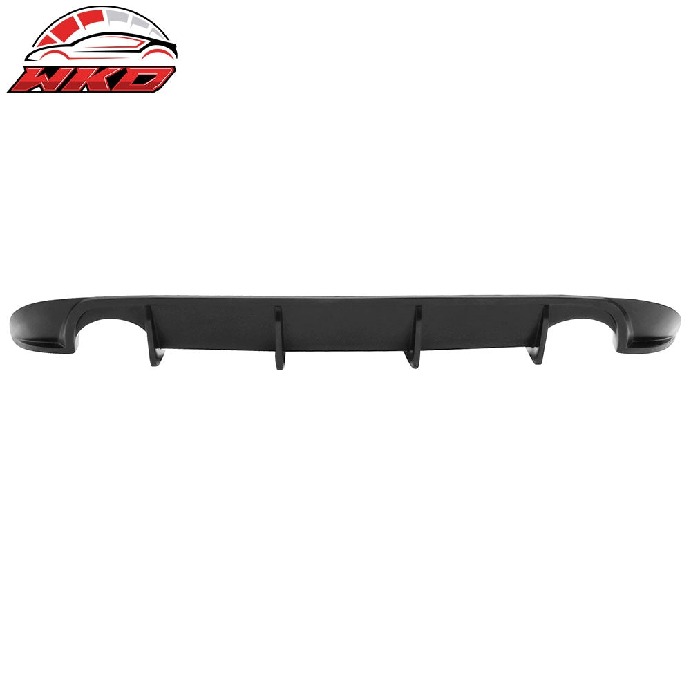 Fits 16-18 Nissan Maxima Rear Bumper Lip Diffuser Valance Kit Unpainted Black PU