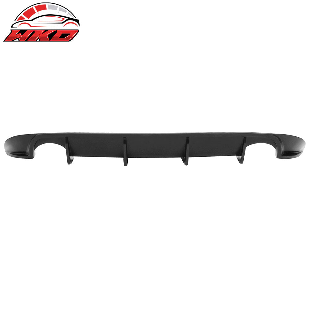 Fits 16-18 Nissan Maxima Rear Bumper Lip Diffuser Valance Kit Unpainted Black PU