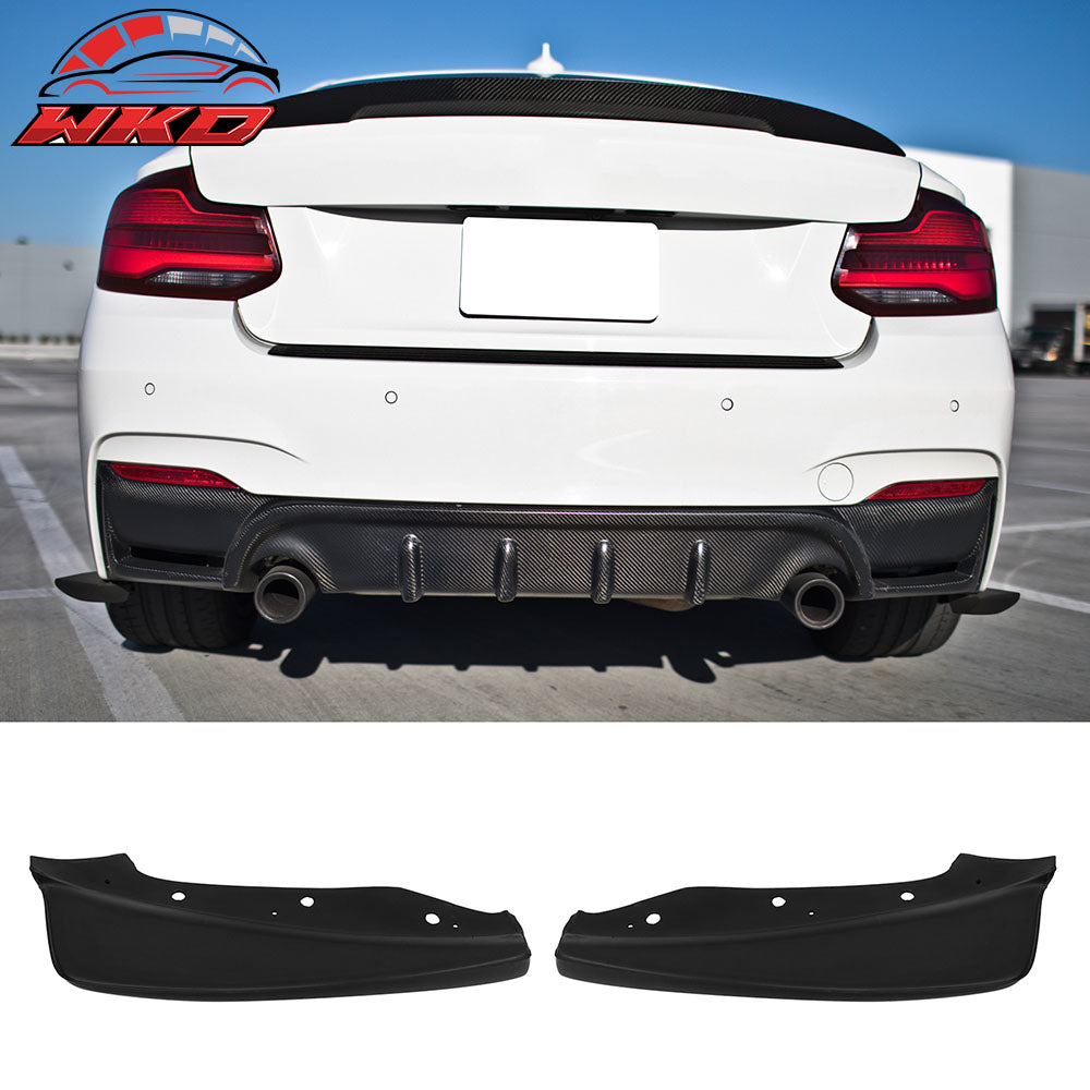 Fits 14-21 BMW F22 2-Series 2D Rear Bumper Lip Splitter Protector Unpainted