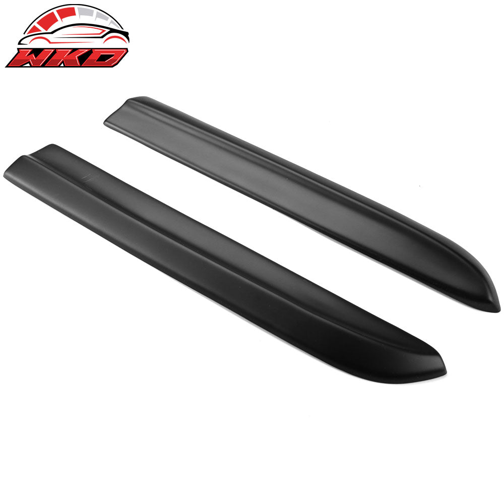 Fits 12-14 Dodge Charger SRT8 2PCS Rear Bumper Lip Canard Aprons PP Matte Black