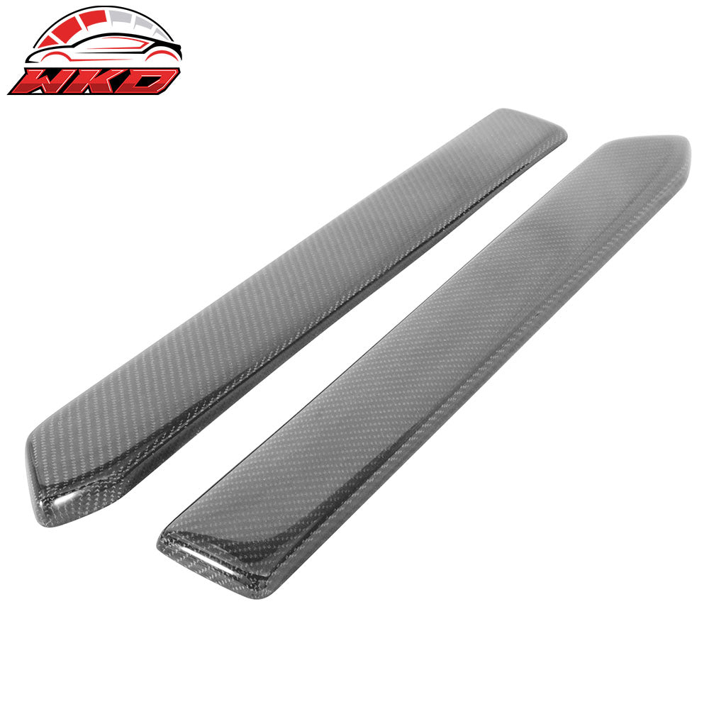 Fits 10-14 Ford Mustang Rear Bumper Lip Aprons Spats Carbon Fiber