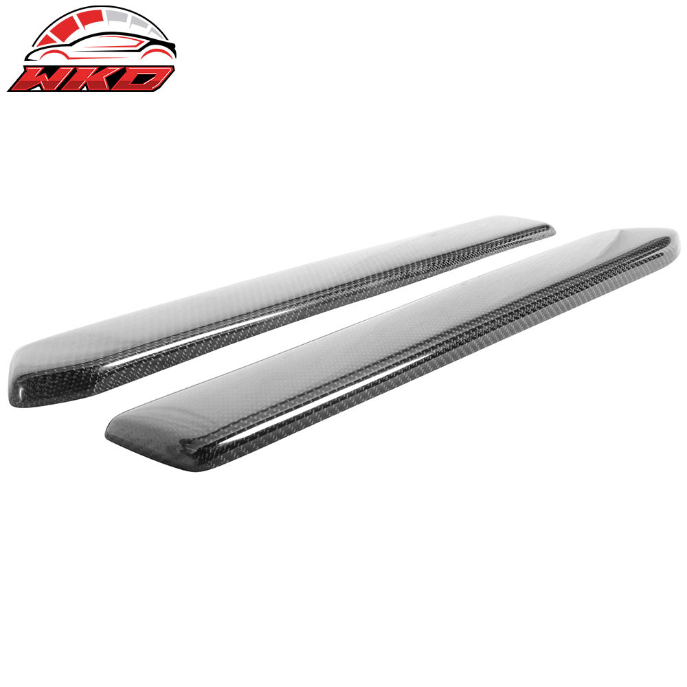 Fits 10-14 Ford Mustang Rear Bumper Lip Aprons Spats Carbon Fiber