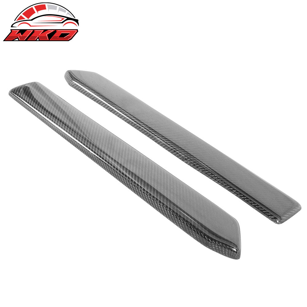 Fits 10-14 Ford Mustang Rear Bumper Lip Aprons Spats Carbon Fiber