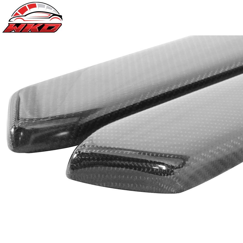 Fits 10-14 Ford Mustang Rear Bumper Lip Aprons Spats Carbon Fiber