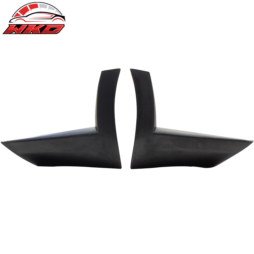 Fits 10-12 Ford Mustang V6 2PCS Rear Bumper Lip Side Splitter Winglet Aprons PU