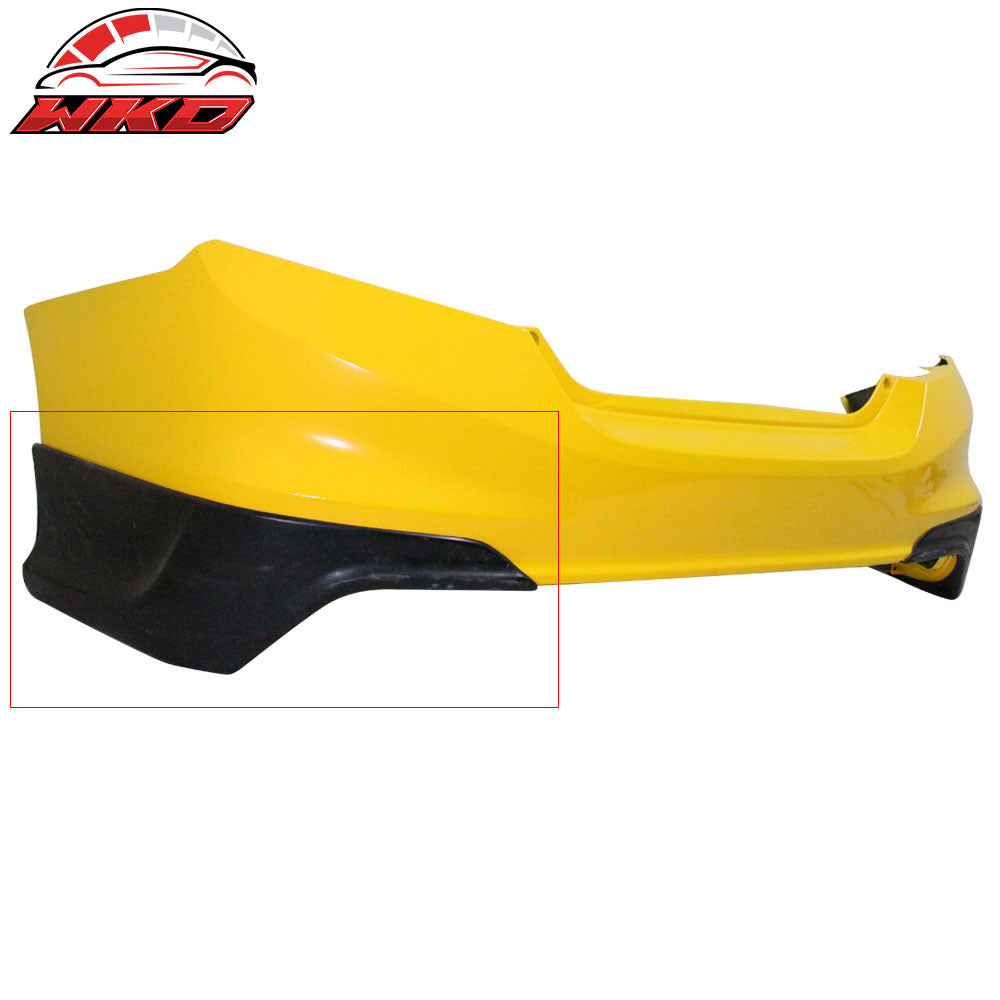 Fits 12-13 Honda Civic Coupe Si Only HFP Style Rear Bumper Lip Side Aprons PU